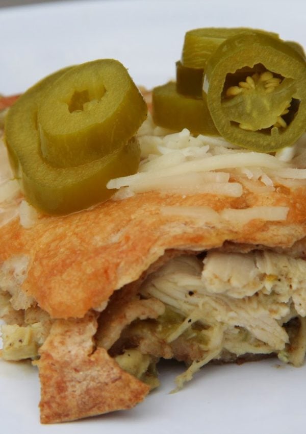 Dinner Tonight: Jalapeno Popper Chicken Enchilada Stack