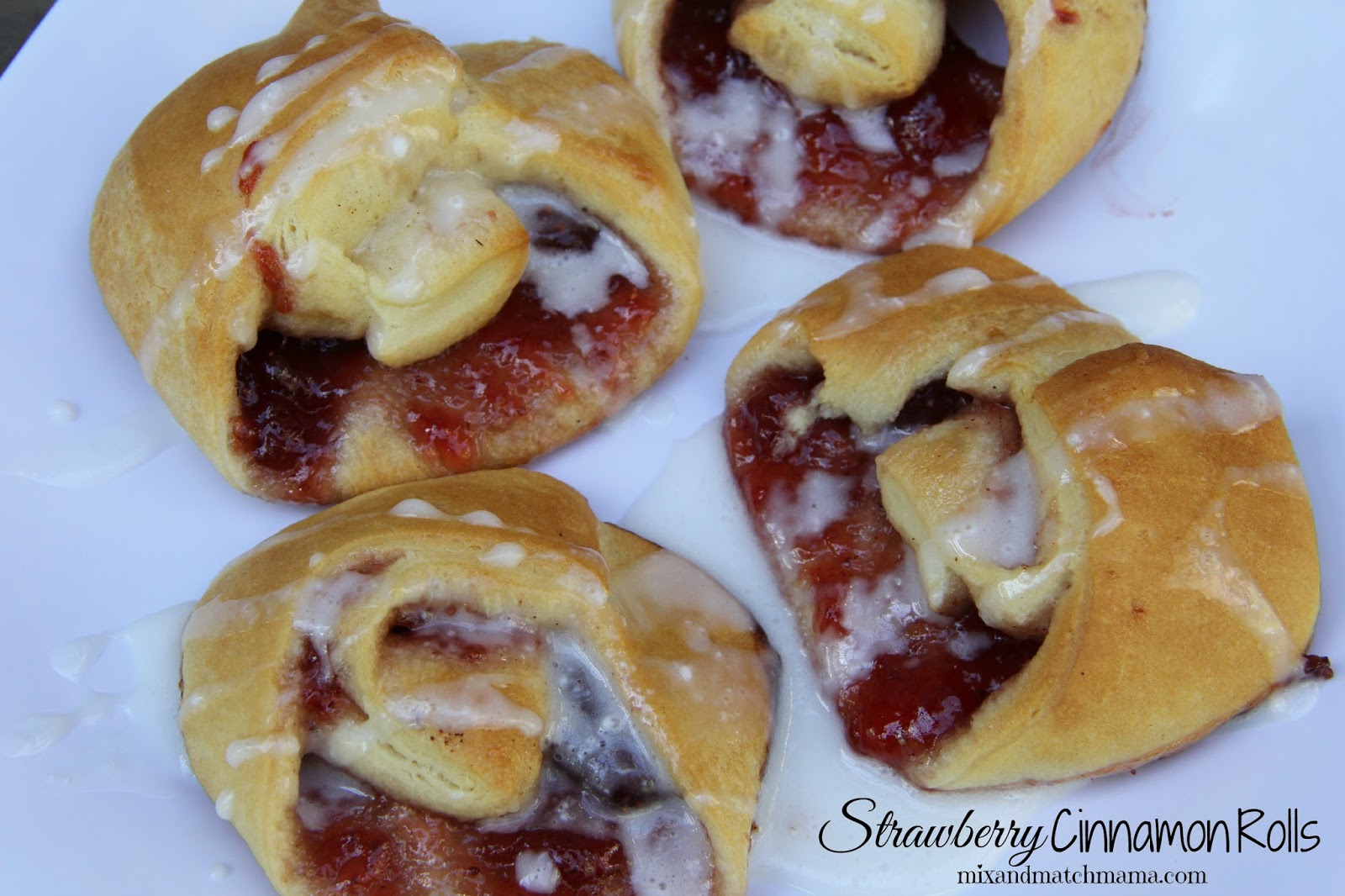 Strawberry cinnamon rolls recipe mix and match mama