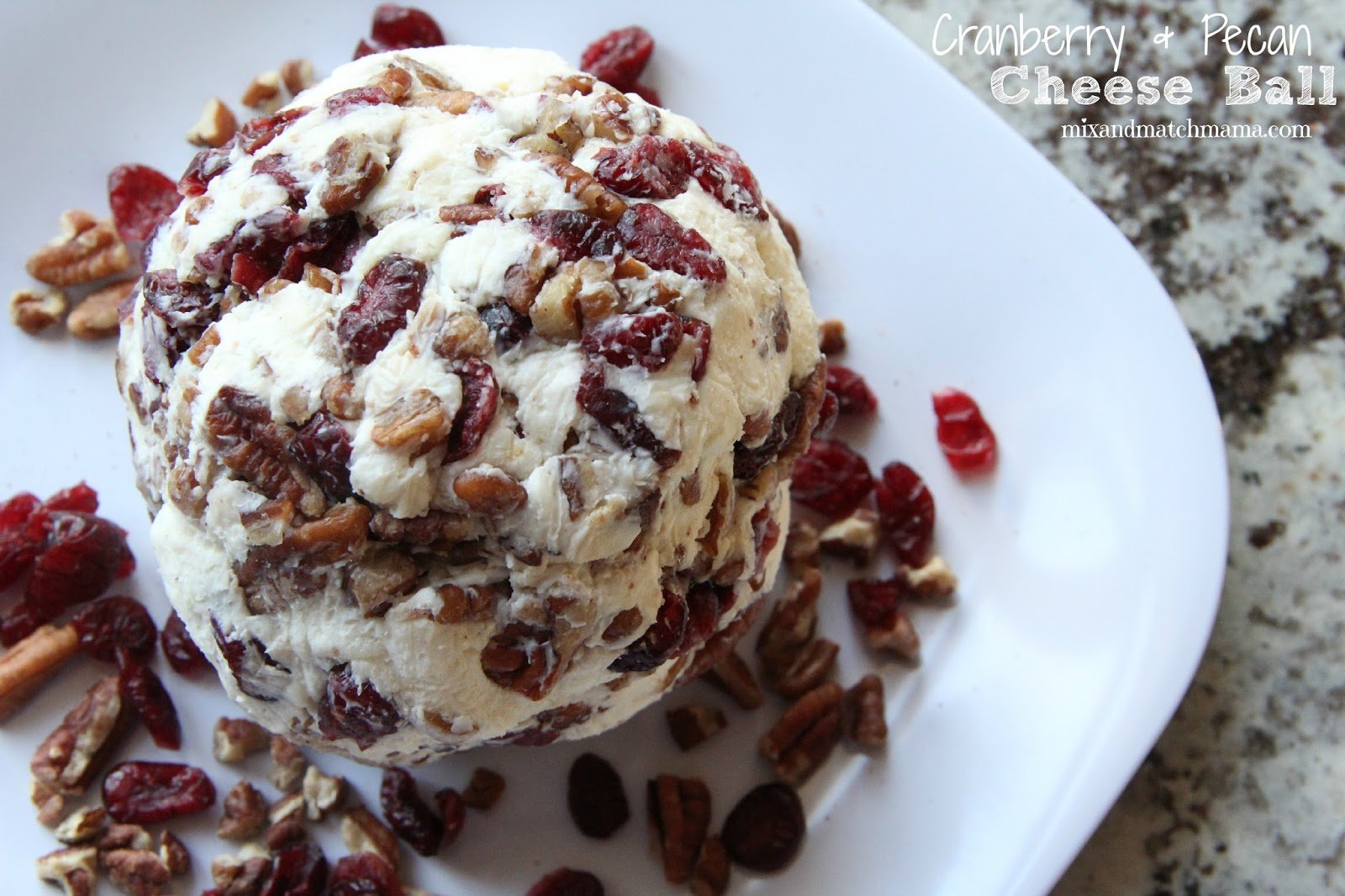 Cranberry Pecan Cheese Ball Mix and Match Mama