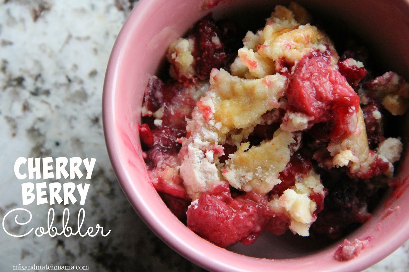 Making Cherry Cobbler With Cake Mix Making Cherry Cobbler With Cake Mix