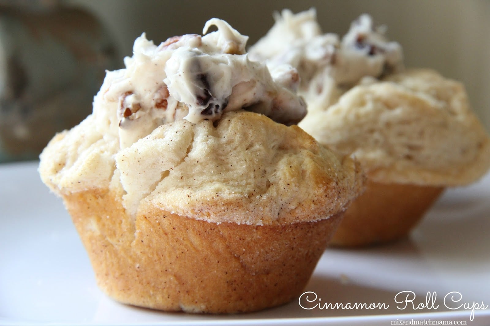 Cinnamon roll cups recipe mix and match mama