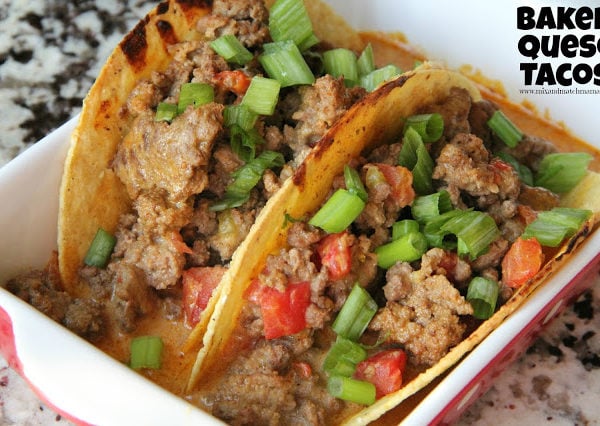Baked Queso Tacos