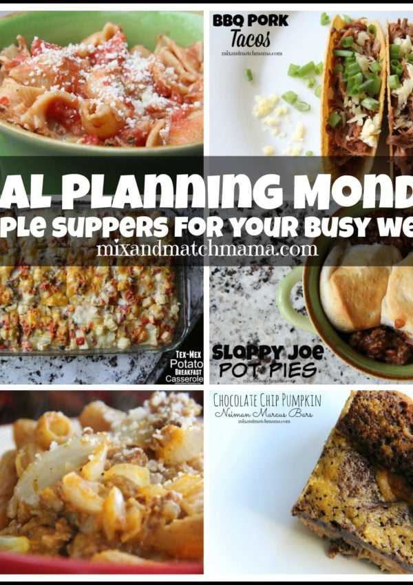 Meal Planning Monday