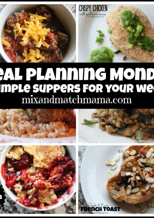 Meal Planning Monday