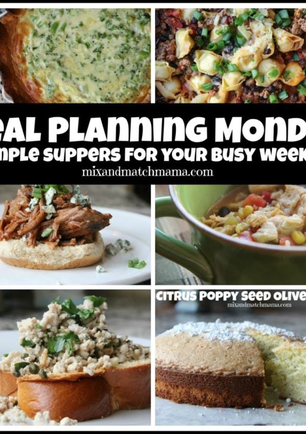 Meal Planning Monday