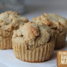 Peanut Butter Banana Muffins - Mix & Match Mama