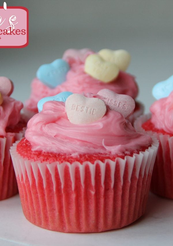 Valentine’s Cherry Kool-Aid Cupcakes