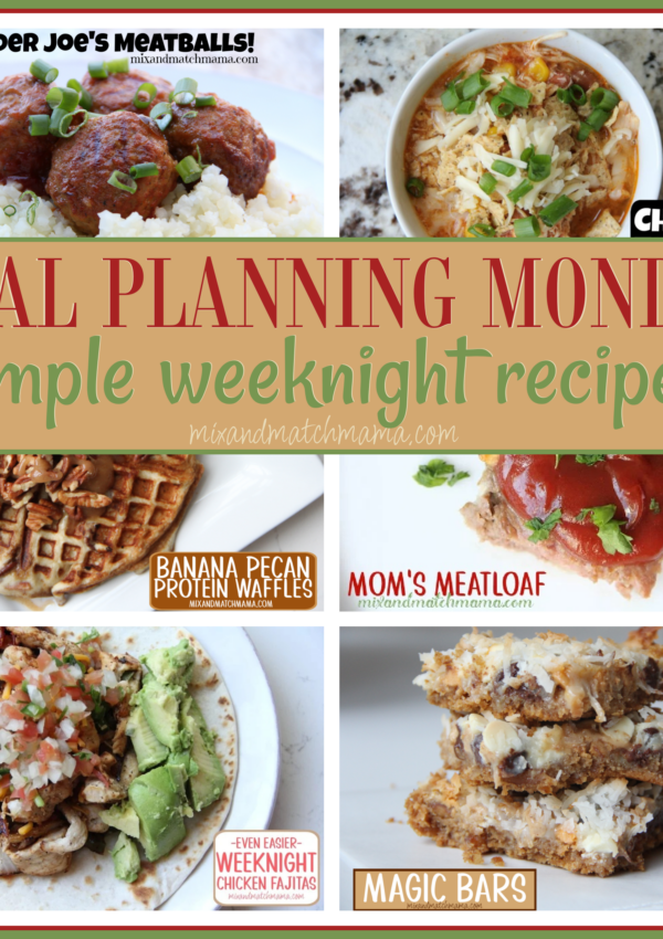 Meal Planning Monday #617